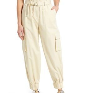 NWT Bp. Paperbag Waist Utility Pants in Ivory Dove